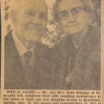 Mrs & Mrs Glen Webster - 65th
